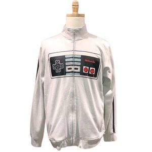 Nintendo Controller Retro Style Full Zip Up Track Jacket Sweater